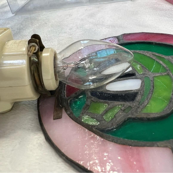 Vintage Marvin The Martian Inspired Stained Glass Night Light NIP 1996 NEW - Picture 6 of 14